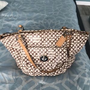 Large Coach weekender bag